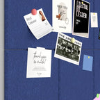 Baysola Large Cork Boards for Walls – 36" x 24" Self Adhesive Felt Wall Tiles, Ideal for Office Black Bulletin Board, Easy to Install Pin Board Photo Board