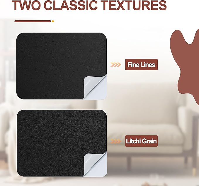 Besezx Leather Repair Patch Tape Kit, Self Adhesive Leather Repair for Furniture, Couch, Sofa, Car Seats,Office Chair,Vinyl Repair Kit.30inx16in