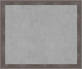 Amanti Art Grey Framed Magnetic Board 23x27 Medium Vision Board for use with Magnets, 100% Metal Sheet to Display Items as Office Decor or for Home Organization in mudroom, Kitchen or Kids Room