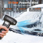 Electric Air Duster-260,000RPM Ultra-Powerful Compressed Air Duster with 10000mAh Rechargeable Battery, Cordless 10-Gear Adjustable Air Blower with Fast Charging, Duster Blower for PC, Home, Outdoor