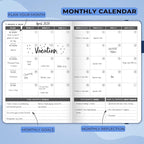 Clever Fox Planner – Undated Weekly & Monthly Planner for Productivity, Time Management & Goals – Organizer Journal – A5 (Royal Blue)