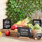 Juvale Mini Chalkboard Signs with Stand (6 Pack, 8.5 x 11 in) – Reusable Tabletop Chalkboard Signs for Weddings, Buffets, Coffee Shops, Small Business Displays, Restaurants & Party Decorations