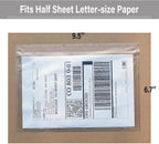 (1200 Pack) BEUYI Clear 9.5'' x 6.7'' Packing List Envelopes, Adhesive Shipping Label Pouches/Sleeves, Easily Fits Half of Letter-Size Paper