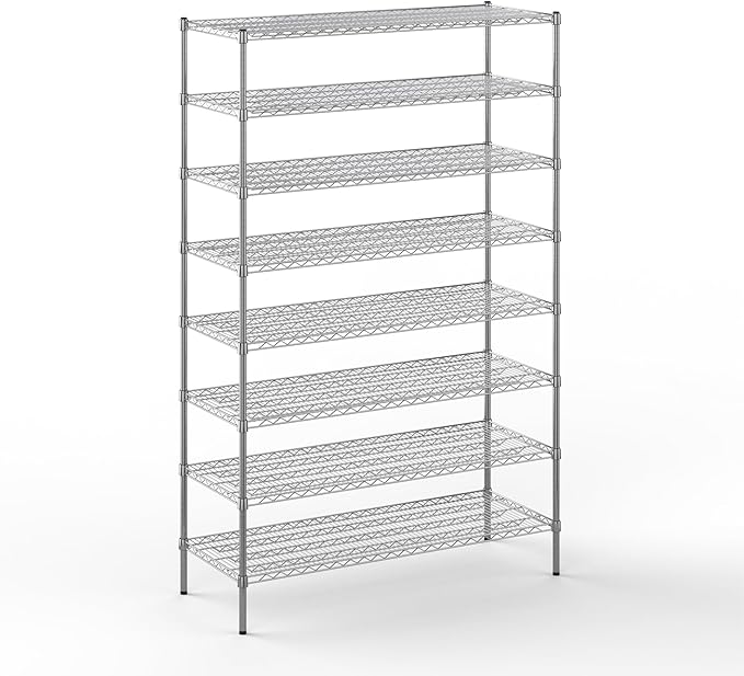 Regal Altair 21" Deep x 54" Wide x 86" Height Wire Shelving Kit | 8-Tier | NSF Commercial Storage Rack Unit
