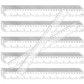 KEILEOHO 200 Pack 12 Inch Clear Plastic Ruler, Bulk Standard/Metric Straight Rulers, Transparent Rulers Measuring Tool for Classroom, Home, Office, Craft Room
