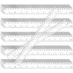 KEILEOHO 200 Pack 12 Inch Clear Plastic Ruler, Bulk Standard/Metric Straight Rulers, Transparent Rulers Measuring Tool for Classroom, Home, Office, Craft Room