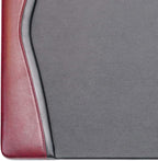 Dacasso Burgundy Leather 25.5" x 17.25" Side Rails Desk Pad