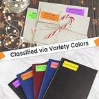 THEBLUETOUCH 1" x 2-5/8" Neon Labels – 750 pcs Printable Labels Stickers (30 per Sheet, 25 Sheets), 5 Assorted Bright Colored Stickers for Inkjet/Laser Printing