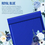 Fuxury Large Bubble Mailers 10.5x16" 500 Pack Royal Blue Self Seal Padded Envelopes Bulk Waterproof Mailing Envelopes Bubble Padded #5 Cushioning Padded Mailers for Small Business Packaging