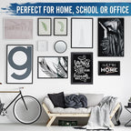 HBCY Creations Rustic Black Magnetic Wall Chalkboard, Small Size 11" x 17", Framed Decorative Chalkboard - Great for Kitchen Decor, Weddings, Restaurant Menus and More! … (11" x 17")…