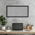 Amanti Art Black Framed Magnetic Board 13x25 Small Vision Board for use with Magnets, 100% Metal Sheet to Display Items as Office Decor or for Home Organization in mudroom, Kitchen or Kids Room