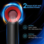 PocketDuster 2-in-1 Compressed Air Duster and Mini Vacuum Cleaner with 150000 High RPM - Powerful Brushless Motor for Desktop, Keyboards, Laptop, Dryer and Electronics