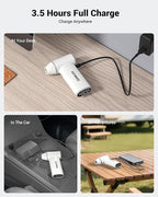 GOOLOO F3 Electric Air Duster- 150000RPM 52m/s Super Power Car Duster, Variable Speed Air Duster Rechargeable with Fast Charging, Mini Dust Blower for Computer, Keyboard, House, Outdoor and Car