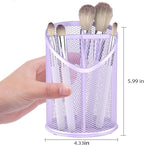Delifox 2 Pack Pen Holder Mesh Round Pencil (Purple)