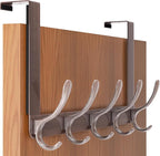 SKOLOO Over The Door Hook, Door Hanger Hooks for Hanging Clothes, Towels, Coats, Hats, Over The Door Towel Hook, Retro Red, Assembly Required
