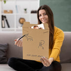 APQ Supply Natural Brown Tab Lock Rigid Mailers, 17 x 21 Inch. Pack of 5 Cardboard Envelopes for Photos, Documents. Sturdy Stay Flat Mailers with Tab Lock Closure. Hard Rigid Shipping Envelopes