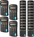 Flutesan 24 Pieces Basic Mini Calculators Bulk for Students 8 Digit Display Small Pocket Size Hand Held Calculators Desktop School Supplies for Classroom Desktop Home High School College Office