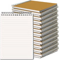 OSIMIG 24 Pack A5 Spiral Notebooks Bulk with Kraft Cover, 8x5.5 Inch Lined Paper Travel Journaling Notebooks, Composition Notebook for School Office Supplies, 80 Sheets 160 Pages