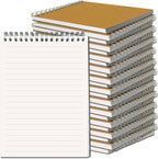 OSIMIG 24 Pack A5 Spiral Notebooks Bulk with Kraft Cover, 8x5.5 Inch Lined Paper Travel Journaling Notebooks, Composition Notebook for School Office Supplies, 80 Sheets 160 Pages