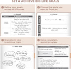 Clever Fox Dated Planner 2026-2027 – Weekly Life Planner Notebook for Time Management – Planner with Habits Tracker & To-Do List (Rose Gold)