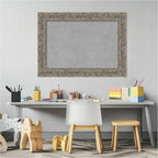 Amanti Art Silver Framed Magnetic Board 21x29 Medium Vision Board for use with Magnets, 100% Metal Sheet to Display Items as Office Decor or for Home Organization in mudroom, Kitchen or Kids Room