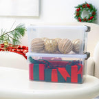 Citylife 17 QT Plastic Storage Bins with Latching Lids Stackable Storage Containers for Organizing Large Clear Storage Box for Garage, Closet, Kitchen, 4 Packs