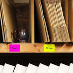 ChromaLabel 2 x 3 Inch Fluorescent Color Code Labels, 5 Assorted Colors, 250 Labels per Box