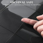 GEAoffice Top Loader Binder Holds 324 Cards, Side Loading 9 Pocket Card Binder for Toploader 3"×4" Rigid, Premium Archival Safe Card Collection Binder Holder for MTG, TCG, Sports Cards, Blue