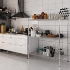 Regal Altair 24" Deep x 48" Wide x 54" Height Wire Shelving Kit | 3-Tier | NSF Commercial Storage Rack Unit