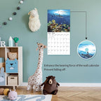 2026 Wall Calendar,Calendar 2026, November 2025 - December 2026, Wall Calendar Shark, 12" x 24" Opened,Full Page Months Thick & Sturdy Paper for Gift Perfect Calendar Organizing & Planning