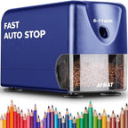 AFMAT Heavy Duty Electric Pencil Sharpener for 6-11mm Colored Pencils, Classroom Pencil Sharpeners for Large Pencils, Auto Stop Pencil Sharpener Plug in, Fast Sharpen in 3s, Sharp Point, PSX3