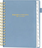 SUNEE 2026 Planner 5.9" x 8.3" – Dated Productivity Planner for Time Management - Daily,Weekly & Monthly Planner to Achieve Goals - Planner 2026 dated from January 2026 – December 2026,Grey Blue