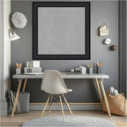 Amanti Art Black Framed Magnetic Board 29x29 Medium Vision Board for use with Magnets, 100% Metal Sheet to Display Items as Office Decor or for Home Organization in mudroom, Kitchen or Kids Room
