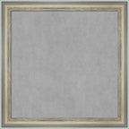 Amanti Art Silver Framed Magnetic Board 14x14 X-Small Vision Board for use with Magnets, 100% Metal Sheet to Display Items as Office Decor or for Home Organization in mudroom, Kitchen or Kids Room