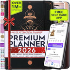 Law of Attraction Planner 2026 Deluxe with Productivity App | Weekly & Monthly Goal-Setting Planner, Life & Gratitude Journal | Include Foldable Vision Board, Gift Box & Stickers
