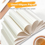 OSIMIG 48 Pack A5 Spiral Notebooks Bulk with Kraft Cover, 8x5.5 Inch Lined Paper Travel Journaling Notebooks, Composition Notebook for School Office Supplies, 80 Sheets 160 Pages