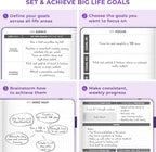 Clever Fox Dated Planner 2026-2027 – Weekly Life Planner Notebook for Time Management – Planner with Habits Tracker & To-Do List (Purple)