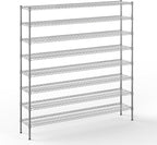 Regal Altair 14" Deep x 72" Wide x 74" Height Wire Shelving Kit | 8-Tier | NSF Commercial Storage Rack Unit