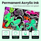 BIGTHUMB 3 Pcs Green Jumbo Permanent Markers: 15mm Wide Tip Thick Acrylic Paint Pen Large Calligraphy Marker for Rock Painting, Poster, Sign, Canvas, Glass, Wood, Ceramic