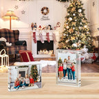 XINANDE 5x7 Acrylic Picture Frames 1 Pack, 10+10MM Premium Acrylic Photo Frame Magnetic Picture Frames Clear Double Holder-Sided, Free Standing Desktop Display, Best Gift for Family, Baby, Friend