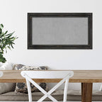 Amanti Art Black Framed Magnetic Board 15x27 Small Vision Board for use with Magnets, 100% Metal Sheet to Display Items as Office Decor or for Home Organization in mudroom, Kitchen or Kids Room