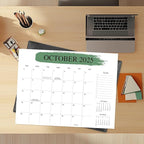 Desk Calendar 2026 with Desktop Mat – 22" x 17" Large Desk Calendars with Desktop Pad, 18-Month Teacher Desk Calendar from Jan 2026–Jun 2027, for Office, School & Home Use (Black)