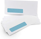 Aimoh #10 Single Left Window Security Tinted Envelopes, Gummed Closure, Size 4-1/8 X 9-1/2 inches, 24 LB - 500 Count (35310)
