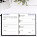 AT-A-GLANCE 2026 Planner, Weekly & Monthly, 7" x 8.75", Medium, Executive, DayMinder, Black (G5460026)