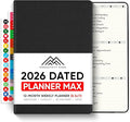 Dated, 2026 Planner, 8.5" x 11" - The Productivity Planner to Achieve Your 2026 Goals - Planner 2026-2027 by PRODUCTIVITY STORE (A4, BLACK)