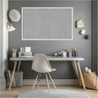 Amanti Art Silver Framed Magnetic Board 21x33 Large Vision Board for use with Magnets, 100% Metal Sheet to Display Items as Office Decor or for Home Organization in mudroom, Kitchen or Kids Room
