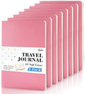8 Pack Soft Cover Journal Bulk, Feela Notebooks College Ruled for Work, Lined Travel Journal for Women Men, Note Taking Notebook School Supplies Business Writing, 8.2” x 5.5”, A5, Pink