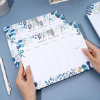 3 Pack Weekly Planner Notepad Tear Off 52 Undated Weekly Calendar Sheets To Do List Notepad Desk Planner Planning Pads Productivity Tracker for Work Goals Notes Schedule Ideas, Blue