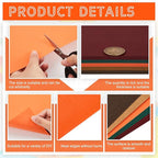 Sinmoe 100 Sheets 5 Shades Cardstock Paper 8.5 x 11 Inches 180gsm Solid Core Printer Paper for Scrapbooking DIY Arts Crafts Making Office Home Supplies (Autumn Color)