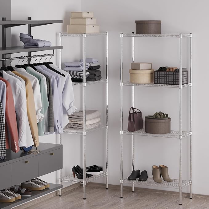 Regal Altair 14" Deep x 30" Wide x 74" Height Wire Shelving Kit | 4-Tier | NSF Commercial Storage Rack Unit